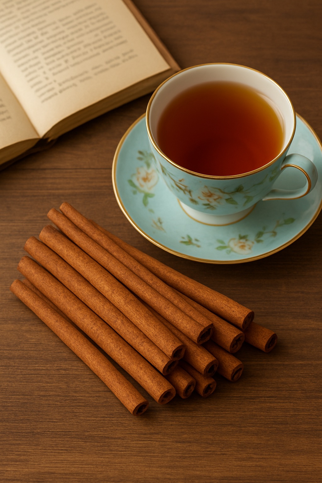 Ceylon cinnamon quills showing their delicate layered texture